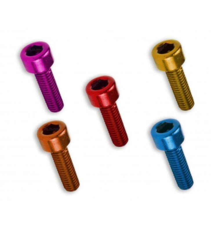Kit 6 tornillos allen cabeza cilindrica M8x50 azul V PARTS
