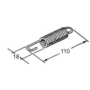 Muelle para caballete lateral BUZZETTI