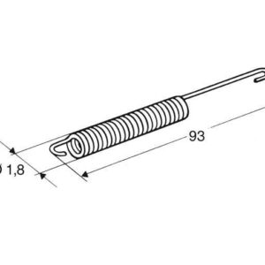 Muelle para caballete lateral BUZZETTI