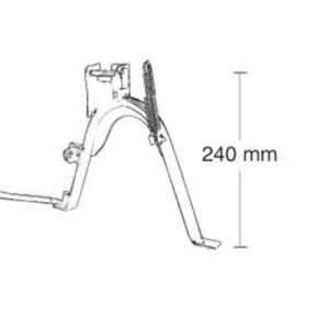 Caballete central completo rueda 12'' BUZZETTI