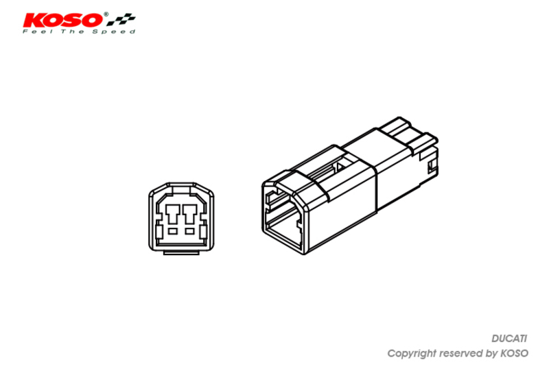 Cable adaptador plug & play para intermitentes Ducati - BO021061