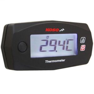 Reloj de temperatura KOSO Mini 4 Race Blanc/Negro(Bateria independiente) BA033020 - BA033020