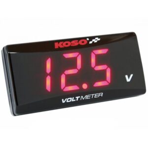 Voltímetro KOSO Super Slim rojo BA024R00 - BA024R00