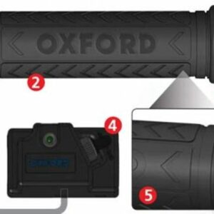 Puños calefactables ATV con regulador de temperatura Oxford OF769