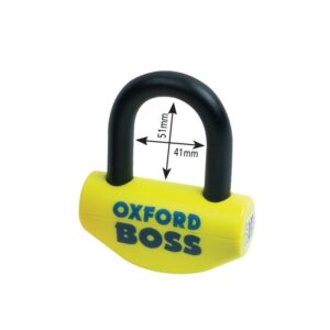 Candado de disco universal Boss Oxford OF39 - Certificado Sold Secure Gold / FG SBSC