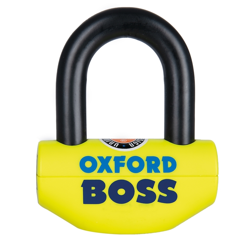 Candado de disco universal Boss Oxford OF39 - Certificado Sold Secure Gold / FG SBSC