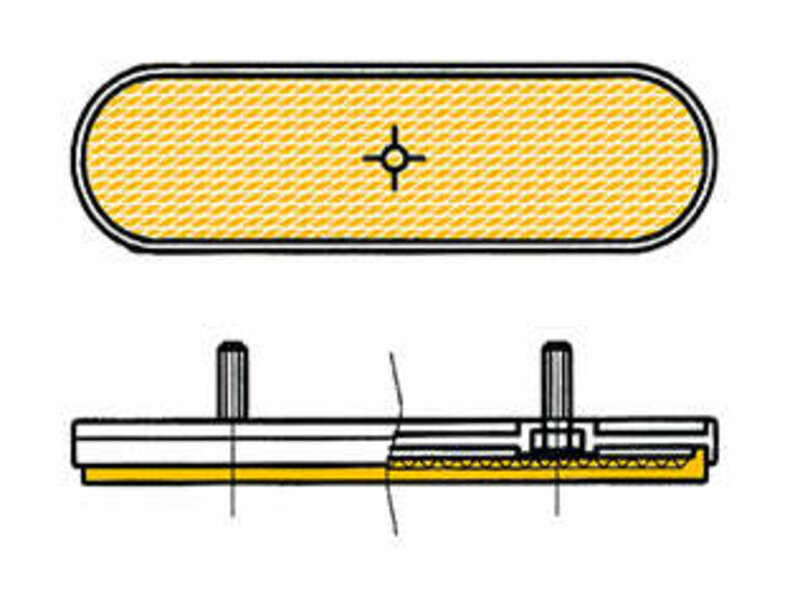 Catadióptrico ovalado lateral V PARTS
