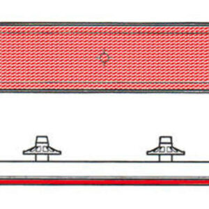 Catadióptrico rectangular trasero V PARTS