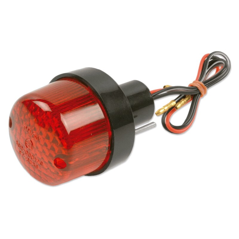 Piloto trasero universal Ø50 con luz de matricula 21/5w V PARTS