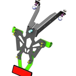 Portamatrículas Honda CB125R/300R negro V PARTS