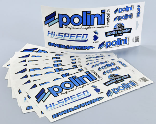 Juego de adhesivos POLINI Blue Line