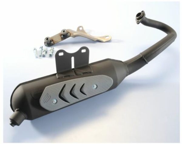 Escape Polini acero negro original homologado Vespa 200.0309