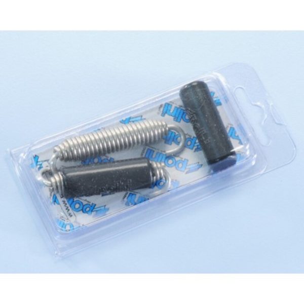 MUELLE ESCAPE POLINI ROTATIVO CON GOMA INOX L= 67mm 228.0005