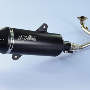 POLINI Maxi-Scooter Exhaust - Black Aluminium SYM