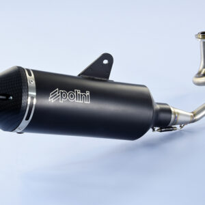 POLINI Maxi-Scooter Exhaust - Black Aluminium Vespa