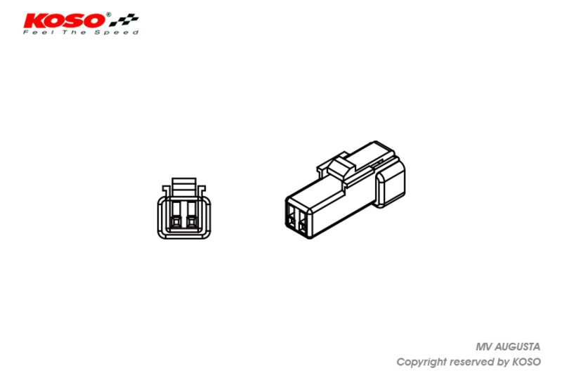 Cable adaptador plug & play KOSO para intermitentes Suzuki - BO019022