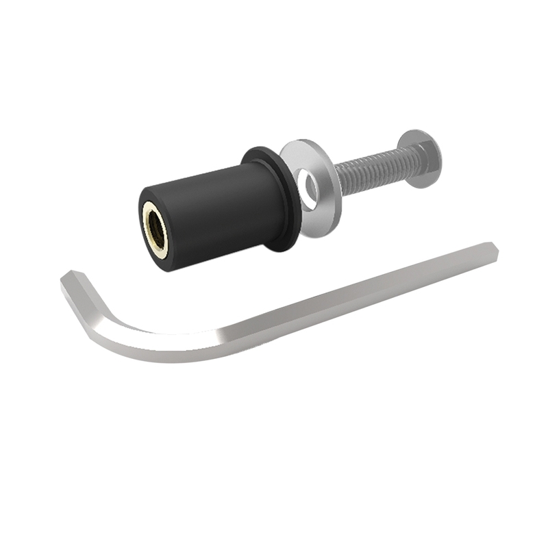 Juego de tornillos para cúpula OXFORD plata - 8 uds