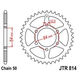 Corona JT 814 de acero con 43 dientes