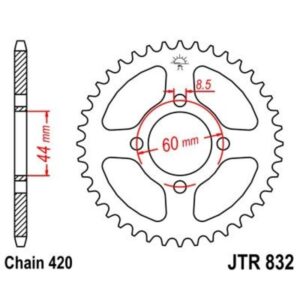 Corona JT 832 de acero con 41 dientes