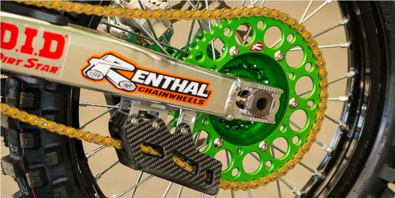 Corona RENTHAL aluminio ultraligera autolimpiable 112U - Paso 520