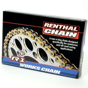 Cadena Renthal 520R1 con 116 eslabones negro/oro