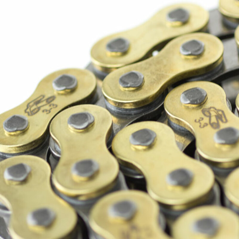 Cadena Renthal con retenes 520R3-3 con 120 eslabones negro/oro