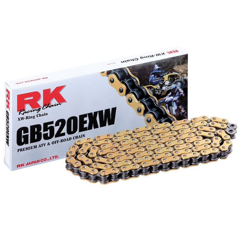 Cadena RK GB520EXW con 100 eslabones oro