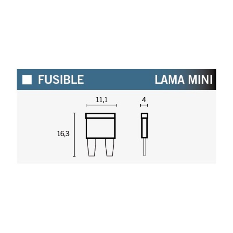 Mini fusibles V PARTS 30A - 100 uds