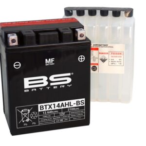 Batería BS BATTERY sin mantenimiento con pack de ácido BTX14AHL-BS