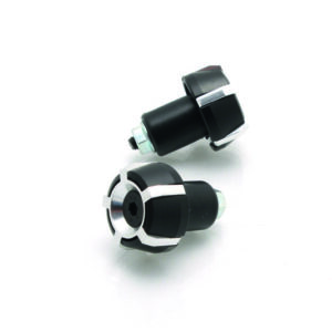 Contrapesos de manillar V PARTS Aluminio Spark Ø18mm Negro/Plata