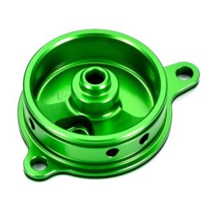 Tapa filtro de aceite verde Kawasaki V PARTS