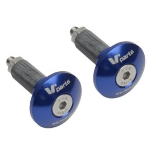 Contrapesos de manillar V PARTS Aluminio Ø12-18mm Azul