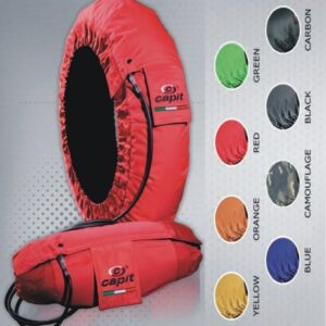 Calentadores CAPIT Suprema Spina Color negro (17'' - Del.120/Tra.200/55)