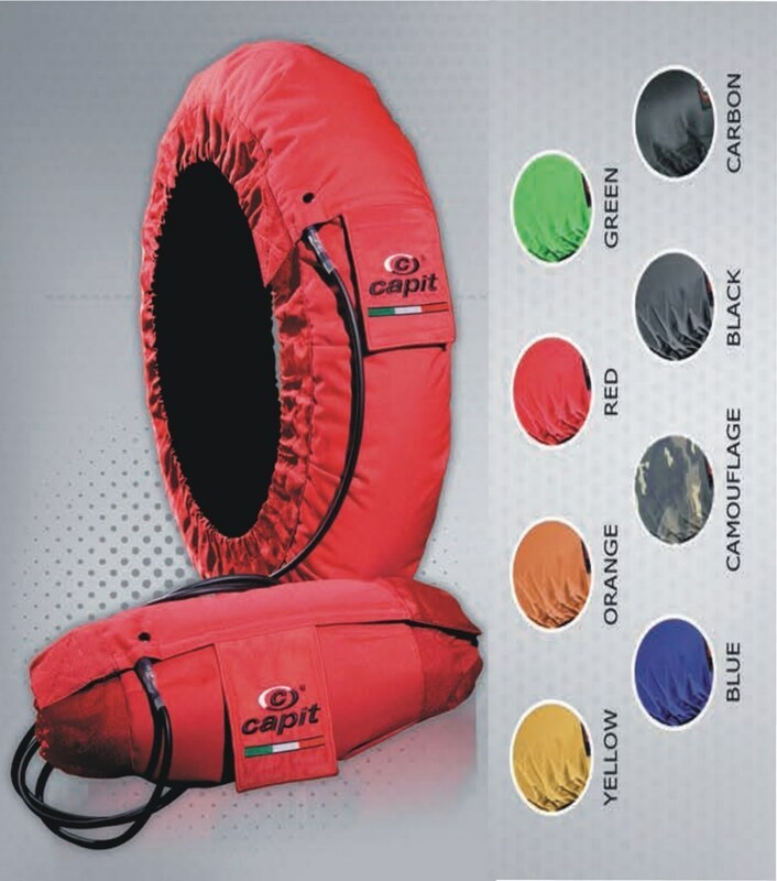 Calentadores CAPIT Suprema Spina Color negro (17'' - Del.120/Tra.200/55)