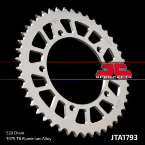 Corona JT Aluminio negro JT 1793 con 42 dientes