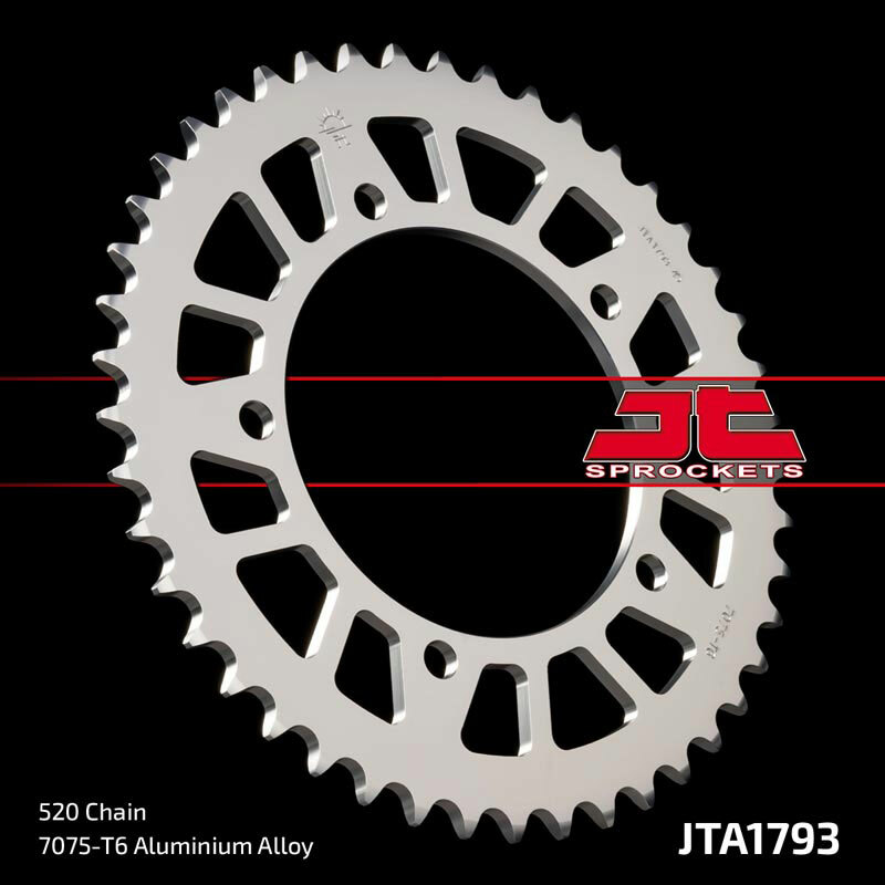 Corona JT Aluminio negro JT 1793 con 45 dientes
