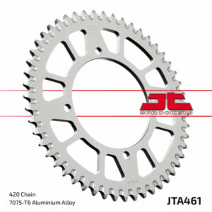 Corona JT Aluminio negro JT 461 con 52 dientes