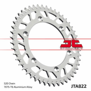 Corona JT Aluminio negro JT 822 con 53 dientes
