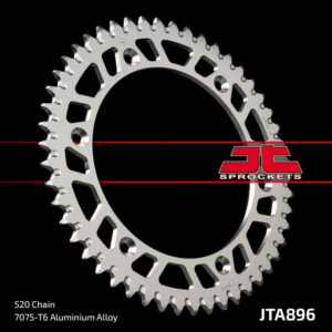 Corona JT Aluminio negro JT 896 con 50 dientes