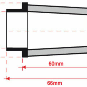 Filtro de aire BMC universal cónico Ø41mm x 60mm