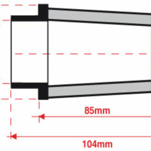Filtro de aire BMC universal cónico Ø60mm x 85mm
