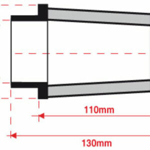 Filtro de aire BMC universal cónico Ø66mm x 110mm