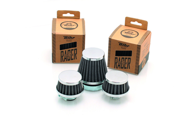 Filtro de potencia V PARTS Vintage Series cónico cromado Ø45mm, largo 83mm
