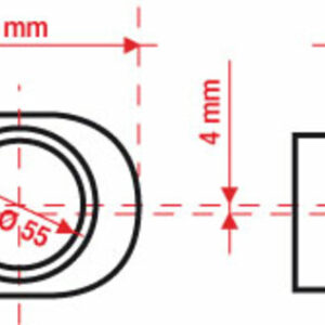 Filtro de aire BMC Tapered Offset-Right Ø55mm - FBPF55-70R