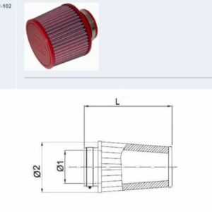 Filtro de aire BMC Tapered - FMSS52-102