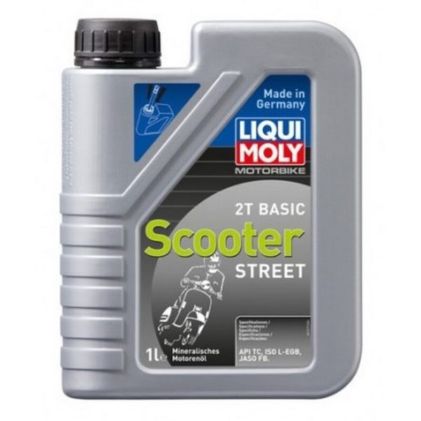 LIQUI MOLY Botella de 1L aceite Liqui Moly 2T mineral mezcla Basic Scooter