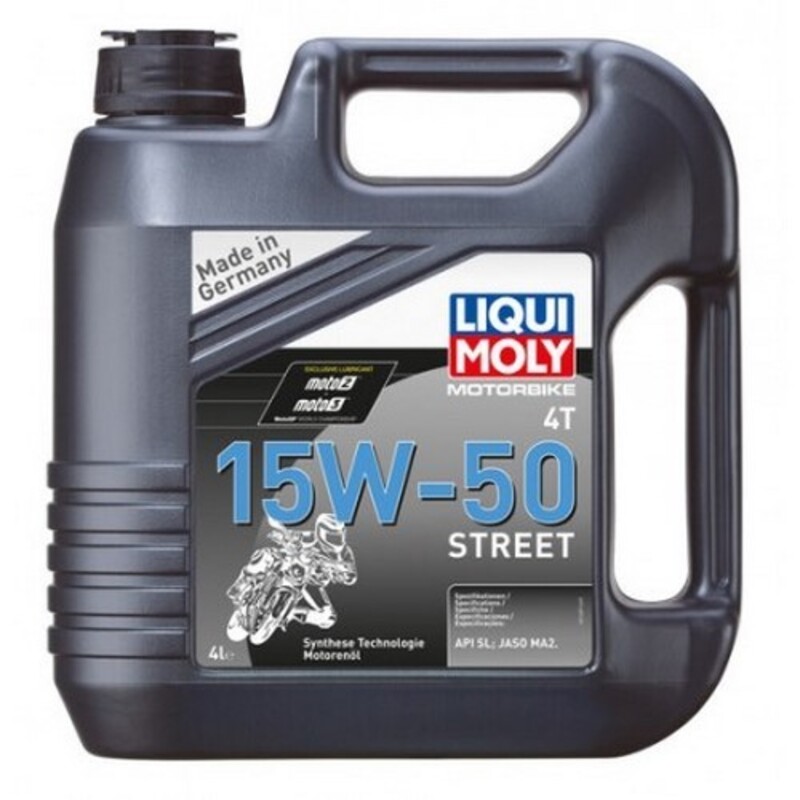 Aceite de motor LIQUI MOLY HC Sintético 4T 15W-50 Street - Garrafa 4L