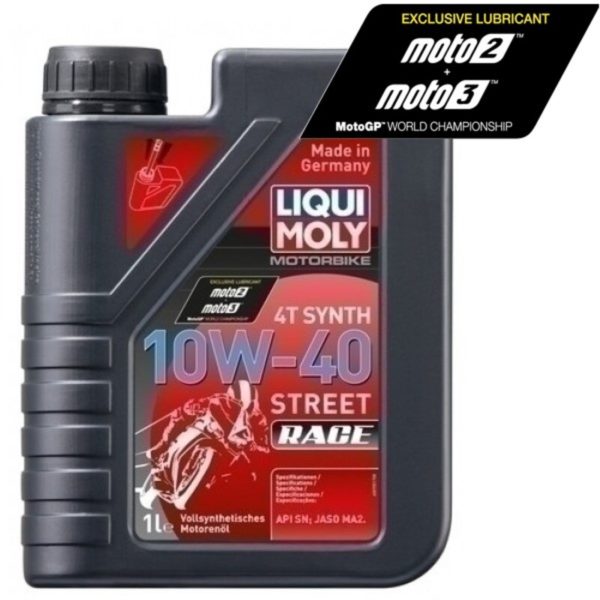 LIQUI MOLY Botella 1L aceite Liqui Moly 100% sintético 4T 10W-40 Street Race