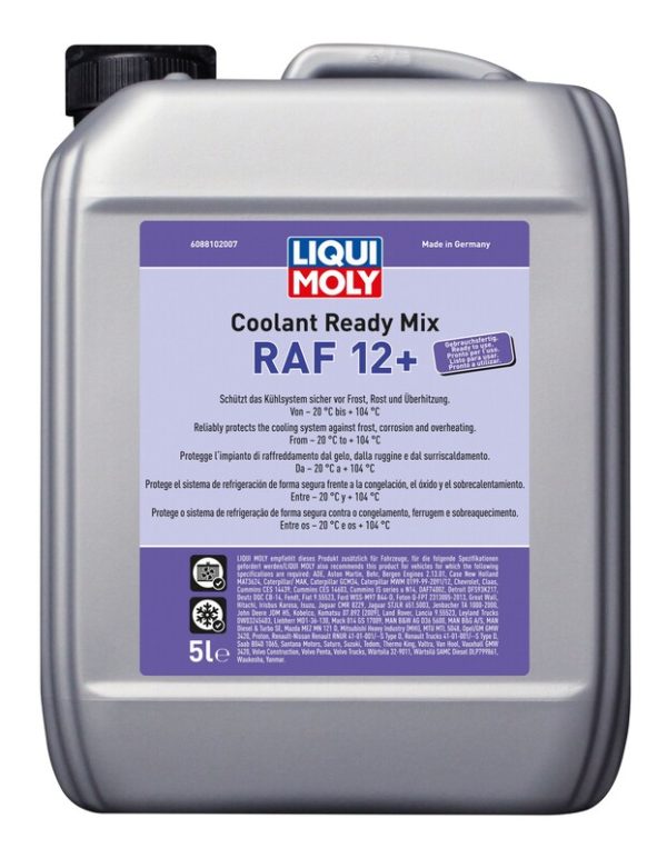 LIQUI MOLY Garrafa de 5L líquido refrigerante anticongelante Liqui Moly Coolant Ready Mix RAF 12+