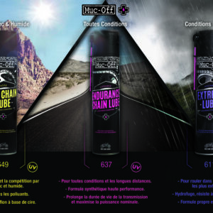Grasa de cadena (para seco) con PTFE (teflon) Muc-Off Motorcycle Dry Chain Lube Spray 400ml